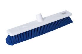 Washable broom – stiff bristles Blue (18”)