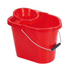 Hygiene Mop Bucket & Wringer Red (12 ltr)