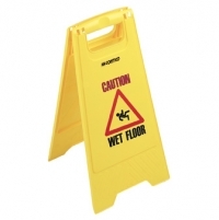 Caution Wet Floor / Cleaning in Progress safety sign Yellow