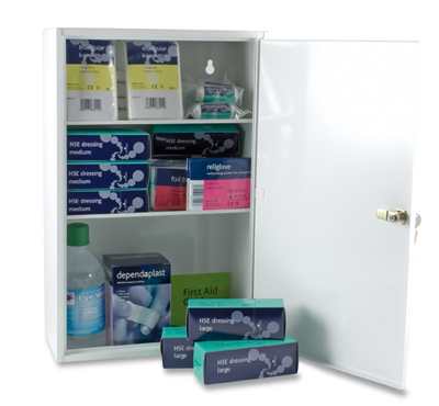 20 Person Plus First Aid Metal Cabinet with Lock – Milaid