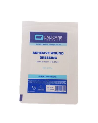 Adhesive Dressing – 8cm x 6cm, singles