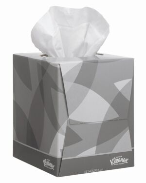 Kleenex® Facial Tissue Cube 8834 – 2 Ply Boxed Tissues – 12 Tissue Boxes x 88 White Facial Tissues (1,056 sheets)